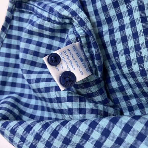 Twillory Untuckable Blue Gingham Single Breast Pocket Long‎ Sleeve XXL - Picture 3 of 10